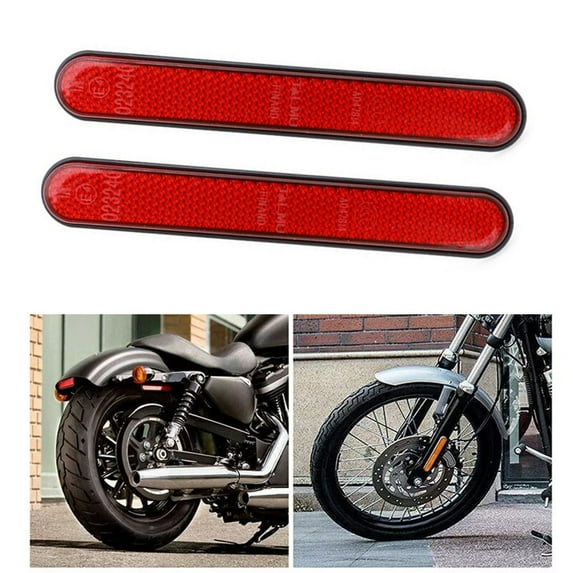 fengchenda 1 Pair Red Rear Mudguard Reflector For 883/1200 X48