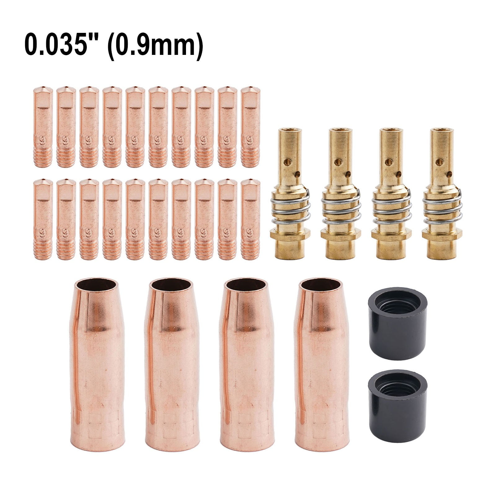 Kit Pièces D'usure 19/24 Pièces MB15/150 Pour Soudure MIG/MAG - Buses Et Conduites Gaz