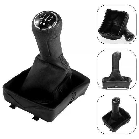 fengchenda 5 Speed Gear Shift Knob Lever Shifter Leather Gaitor Boot For 9N 9N2 2002-2009