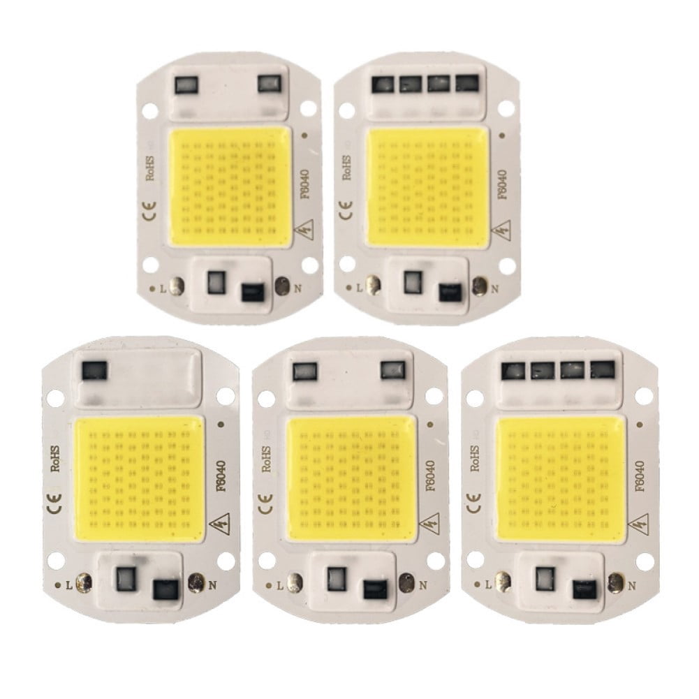 fengchenda 5Pcs Led Cob Chip 20W/30W/50W 220V Driver-Free Linear Ic ...