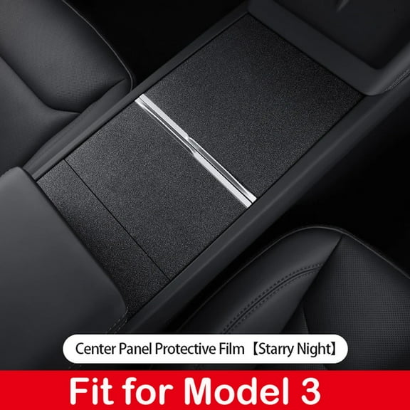 fengchenda Car Carbon Fiber Center Console Panel Sticker Film Trim For Tesla Model 3