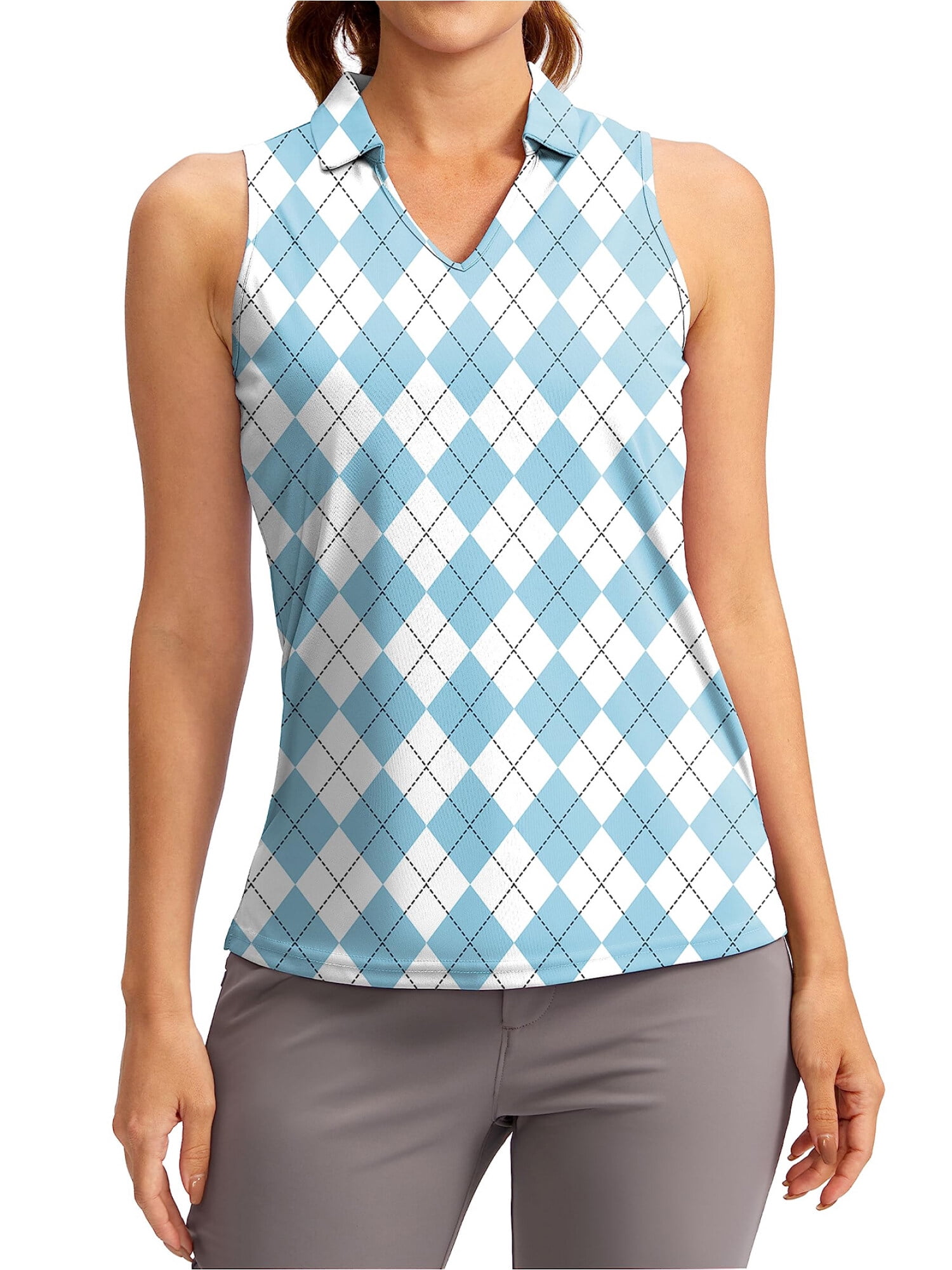 JomeDesign Women's V-Neck Sleeveless Tank Top - Loose Fit Tunic For Leggings, Summer Casual Top