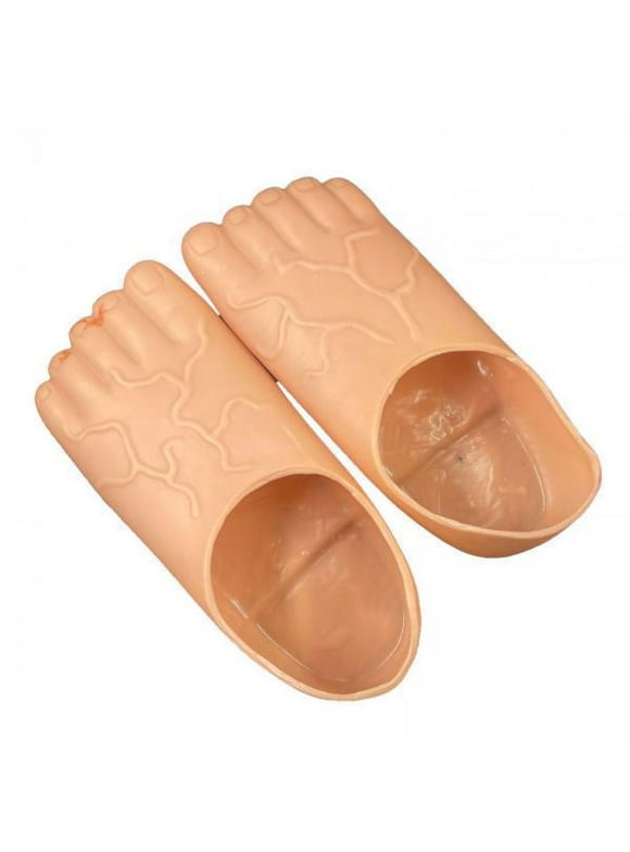 2xFunny Barefoot Feet Slippers for Cosplay Party, Carnivals Stage Performances