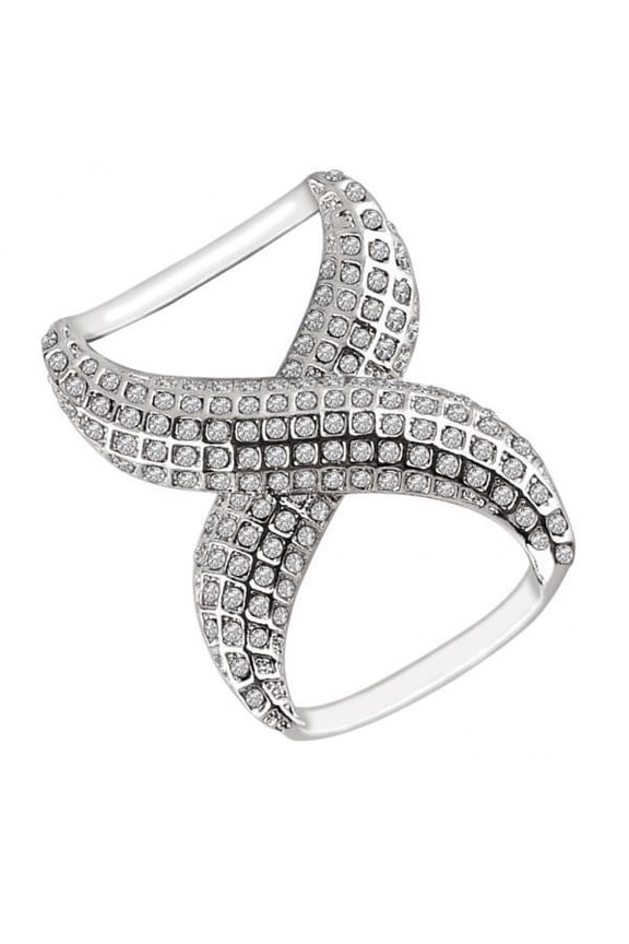 3xWomen Elegant Silk Scarf Clips Rings Holder Buckle for Wedding Party 3 Pcs