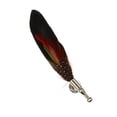 thumbnail image 1 of fenteer 3xWomen's Feather Brooch Pins Wedding Party DIY Bridegroom Bridal Decor Black 3 Pcs, 1 of 8