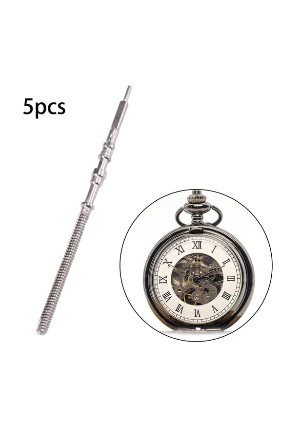 5Pcs Watch Winding Stem Adjust Rod Bar Durable Portable Watch Movement Parts