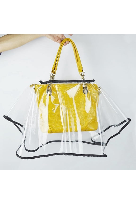 Bag Cover Durable Plastic Transparent Handbag Raincoat Folding Dustproof Outdoor