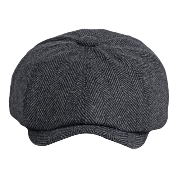 fenteer Beret Hat Birthday Gift Fall Tweed Hat Flat Hat for Traveling Hiking Camping