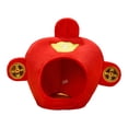 thumbnail image 1 of fenteer Breathable Plush Hat New Year Ingots Hat for Masquerade Graduation Halloween, 1 of 7