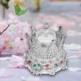 thumbnail image 1 of fenteer Crown Jewelry Boxes Jewelry Case Wedding Box for Bride Engagement Party, 1 of 8