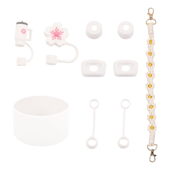 fenteer Cup Accessory Set Cute Keychain Charms for Outdoor Activities Travel Handbag Others