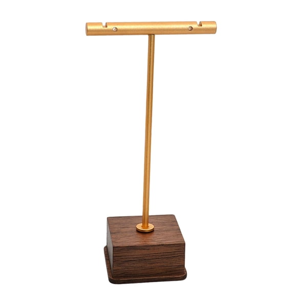 fenteer Earring Display Stand Countertop Earring Holder for Rings Pendants Tradeshow Gold 11.5cm H