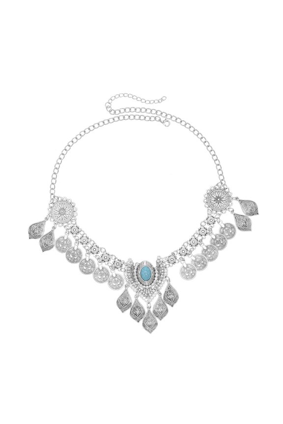 Ethnic Jewelry Chain for Women Casual Western Ornaments Dance Holiday Rave Party Headdress