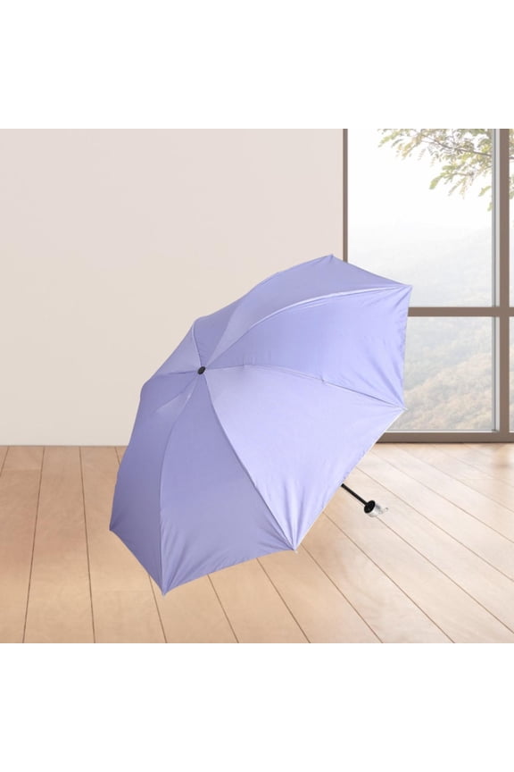 Foldable Umbrella Lightweight Travel Umbrella for Summer Camping Backpacking 7 Rib