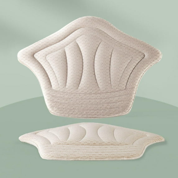fenteer Heel Cushion Pads Blister Prevention Pads Feet Pad Stickers Heel Grips Liner beige Thin