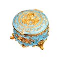 thumbnail image 1 of fenteer Jewelry Case Fashion Womens Small Jewelry Box for Earrings Stud Charms Rings Blue, 1 of 8