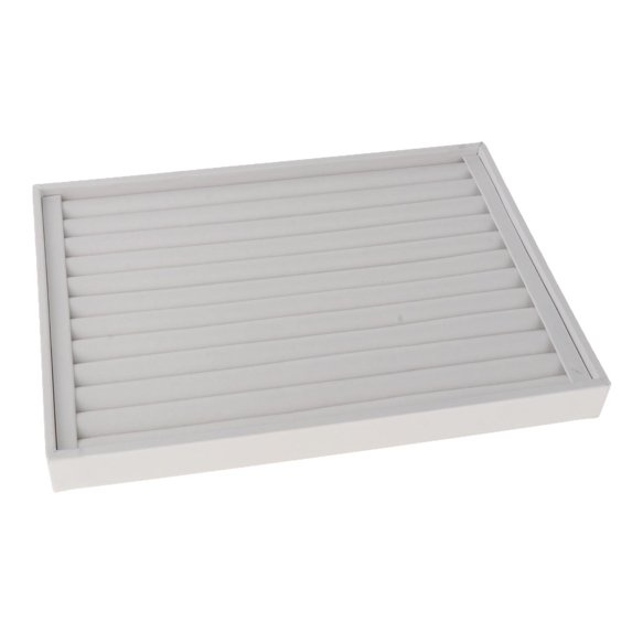 fenteer Rings Display Tray Ear Studs Organizer for Rings Studs Earrings Bedroom Home White