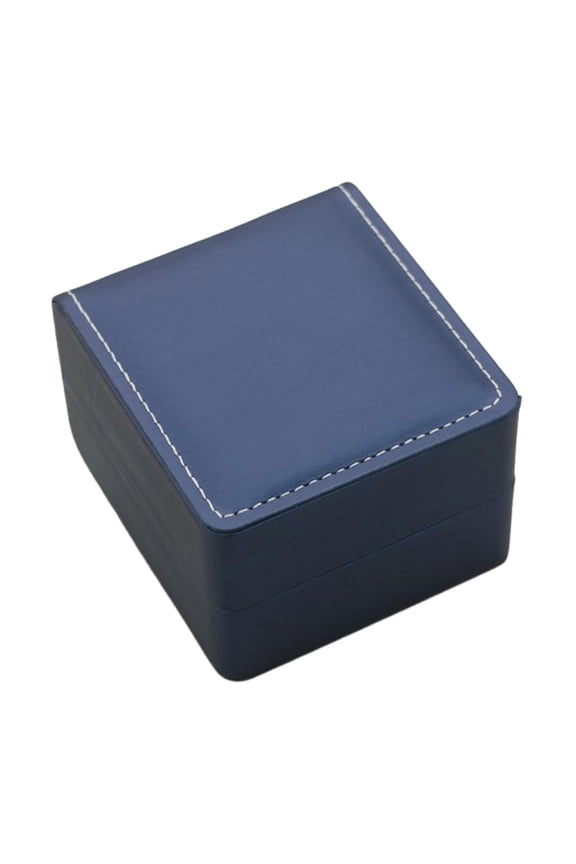 Single Watch Jewelry Box Luxury Watch Travel Case for Pendant Bracelet Rings Blue