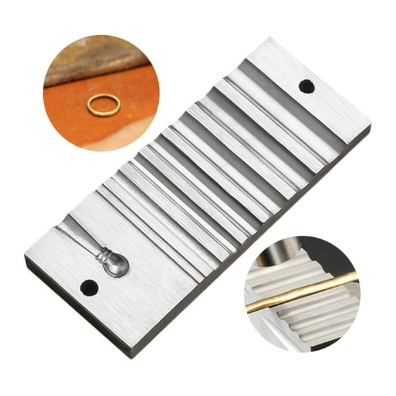 fenteer Swage Block Equipment Jewelry Making Block for Bracelet Making Bangles Craft A