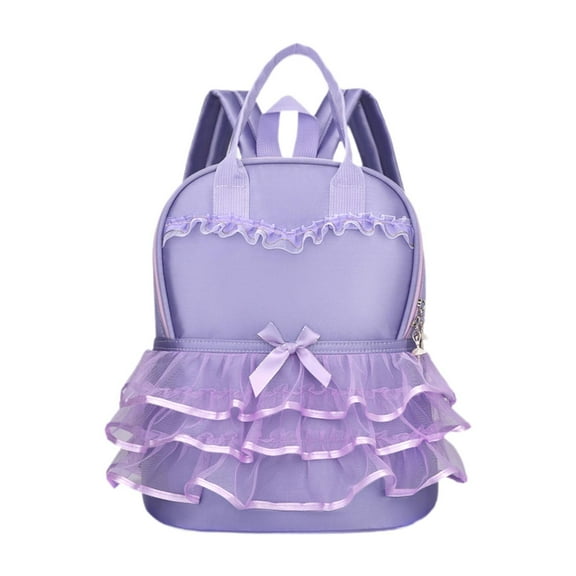 fenteer Tutu Dress Backpack Rucksack Ballet Dance Backpack for Dancing Tutu Dress Dance Violet