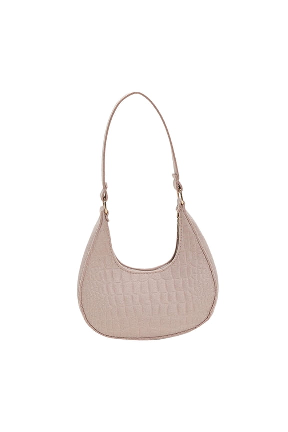 Women Underarm Bag Casual Fashion Medium Size with Zipper Purse Shoulder Bag Khaki