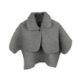 thumbnail image 1 of fenteer Women Winter Shawl Wrap Shoulder Cape Fleece Shawl for Travel Bedroom Home gray, 1 of 8