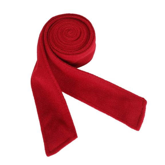 fenteer Women Wool Overcoat Waist Belt Casual Waist Belt for Street Commuting Travel Red