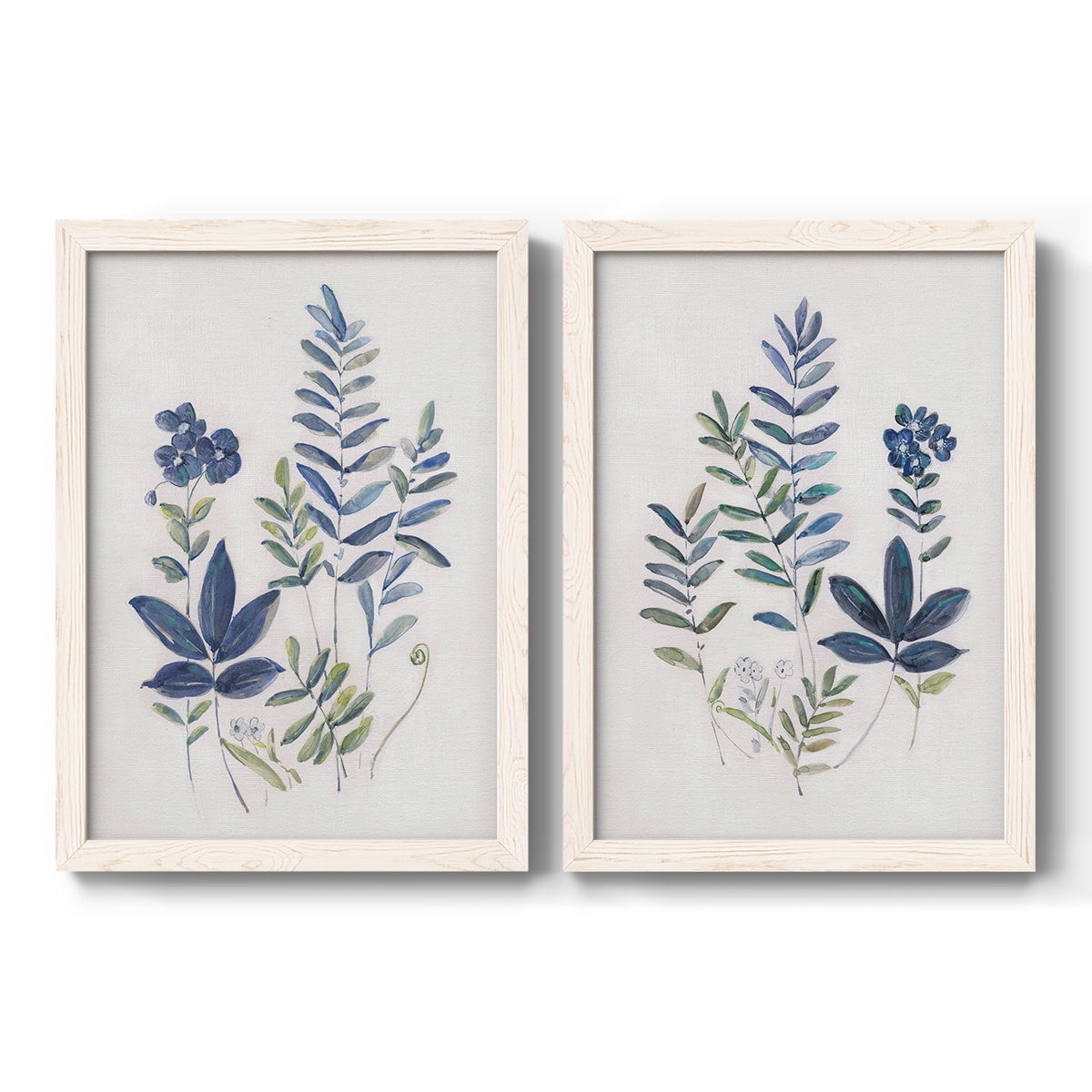 Fern Study I - Premium Framed Canvas 2 Piece Set - Ready to Hang