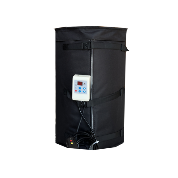 fervidolize Drum Heater 30 Gallon Adjustable Thermostat Black