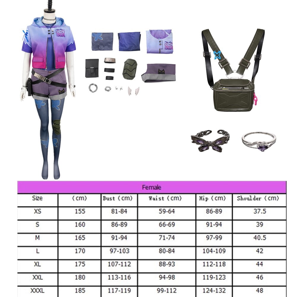 festival Female Clove Cosplay Valorant Roleplay Costume Ring Bag