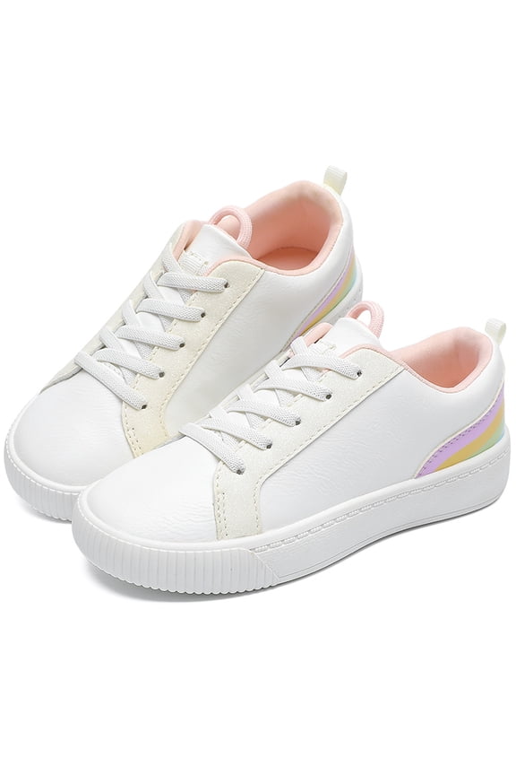 Girls Sneakers Slip on Walking Shoes Casual School Shoes for Little Big Kid