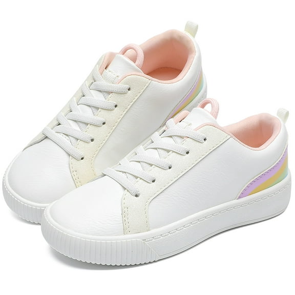 festooning Girls Sneakers Slip on Walking Shoes Casual School Shoes for Little Big Kid