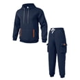thumbnail image 1 of fheaev 2 Pieces Tracksuits for Men Casual Pullover Hoodie Running Sports Suits Drawstring Waistband Sweatsuit Long Sleeve Hooded Sweatshirt Jogging Sweatpants with Pockets, 1 of 2