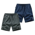 thumbnail image 1 of fheaev 2Pc Athletic Shorts for Men Quick Dry Loose Fit Lightweight Running Workout Gym Shorts With Pockets Casual Classic Fit Short Elastic Waist Drawstring Summer Vacation Beach Shorts, 1 of 1