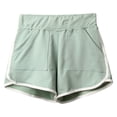 thumbnail image 1 of fheaev 3PC Athletic Shorts For Women Gym Yoga Short Workout Short Solid Color Elastic Waist Loose Running Shorts Outing High Waisted Wide Leg A-Line Short With Pocket Summer Short For Women, 1 of 6