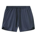 thumbnail image 1 of fheaev Athletic Shorts for Men Quick Dry Loose Fit Lightweight Running Workout Gym Shorts With Pockets Casual Classic Fit Short Elastic Waist Drawstring Summer Vacation Beach Shorts, 1 of 1