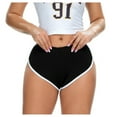 thumbnail image 1 of fheaev Booty Shorts Dolphin Shorts for Women Athletic Shorts Fitness Sports Yoga Shorts for Gym Running Workout Hot Pants Biker Shorts, 1 of 8