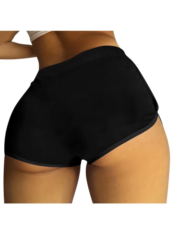 Booty Shorts Dolphin Shorts for Women Athletic Shorts Fitness Sports Yoga Shorts for Gym Running Workout Hot Pants Biker Shorts
