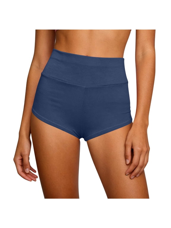Booty Shorts for Women V Back High Waisted Yoga Shorts Cut Out Bottoms Butt Lifting Short Mini Hot Pants Festival Outfits Gym Workout Shorts Fitness Sport