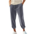 thumbnail image 1 of fheaev Corduroy Pant for Men Baggy Fashion Loose Fit Drawstring Elastic Waist Straight Leg Jogger Pants with Pockets Comfortable Going Out Everyday Trousers Men'S Corduroy Casual Pants, 1 of 7