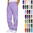 thumbnail image 1 of fheaev Plus Size Fleece Sweatpants for Men with Pockets Drawstring Elastic Waist Athletic Outdoor Running Joggers Casual Open Bottom, 1 of 6