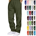 thumbnail image 1 of fheaev Plus Size Fleece Sweatpants for Men with Pockets Drawstring Elastic Waist Athletic Outdoor Running Joggers Casual Open Bottom, 1 of 6