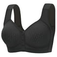 thumbnail image 1 of fheaev Front Button Closure For Women Snap Front Bra Plus Size Bra Underwear No Underwire Everyday Bra Support Wirefree Front Buckle Corset Bra, 1 of 1