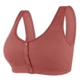 thumbnail image 1 of fheaev Front Closure Bra For Women No Underwire Plus Size Full Coverage Bras Full-Freedom Convenient Front Snap Bras Post Surgery Comfort Front Button Bra Minimizer Bra Wireless Everyday Bras, 1 of 7