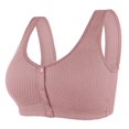 thumbnail image 1 of fheaev Front Closure Bra For Women No Underwire Plus Size Full Coverage Bras Full-Freedom Convenient Front Snap Bras Post Surgery Comfort Front Button Bra Minimizer Bra Wireless Everyday Bras, 1 of 7