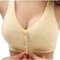 thumbnail image 1 of fheaev Front Closure Bra For Women No Underwire Plus Size Full Coverage Bras Full-Freedom Convenient Front Snap Bras Post Surgery Comfort Front Button Bra Minimizer Bra Wireless Everyday Bras, 1 of 8
