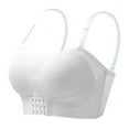 thumbnail image 1 of fheaev Front Closure Bras For Women Plus Size Full Coverage No Underwire Comfort Wireless Detachable Adjustable Shoulder Strap Snap Closing Convenient Everyday Bra Front Buckle Corset Bra, 1 of 6