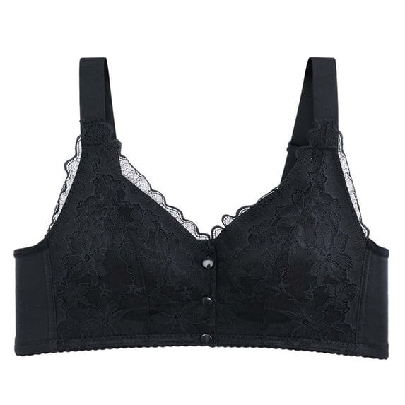 fheaev Front Closure Bras For Women Plus Size Full Coverage Bras No Underwire Front Snap Bras With Adjustable Shoulder Strapunderwear Wireless Minimizer Bra Everyday Bar