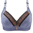 thumbnail image 1 of fheaev Front Closure Bras For Women Full-Freedom No Underwire Adjustable Shoulder Strap Wireless Snap Closing Everyday Bra Push Up Bra Underwear Older Women Front Buckle Corset Bra, 1 of 5
