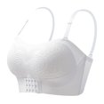 thumbnail image 1 of fheaev Front Closure Bras For Women Plus Size Full Coverage No Underwire Comfort Wireless Detachable Adjustable Shoulder Strap Snap Closing Convenient Everyday Bra Front Buckle Corset Bra, 1 of 6